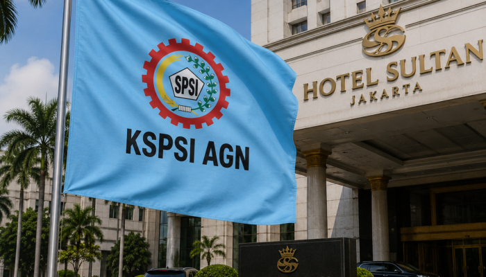Andi Gani Terkejut Ratusan Bendera KSPSI AGN Terpasang di Kawasan Hotel Sultan, Perintahkan Segera Dicabut
