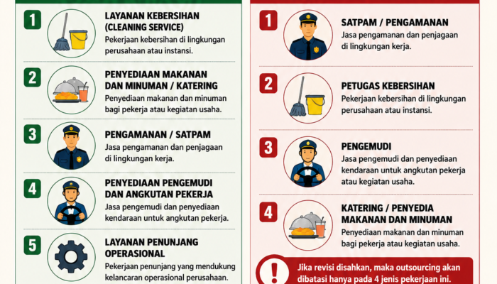 Pemerintah Pilih Batasi Outsourcing pada Empat Jenis Pekerjaan Penunjang