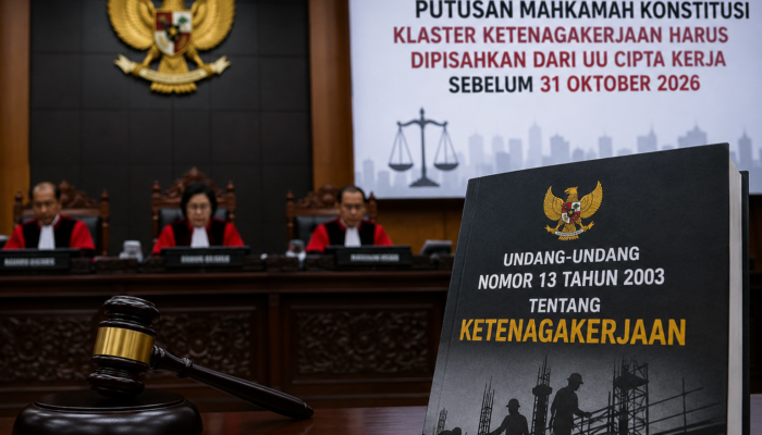MK Ingatkan DPR dan Pemerintah: UU Ketenagakerjaan Baru Harus Rampung Sebelum 31 Oktober 2026