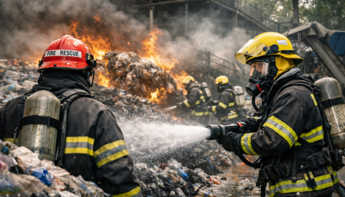 Pabrik Pengolahan Limbah Plastik di Tangerang Terbakar, Tujuh Mobil Damkar Dikerahkan