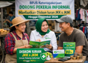 BPJS Ketenagakerjaan Dorong Pekerja Informal Manfaatkan Diskon Iuran JKK dan JKM hingga Desember 2026