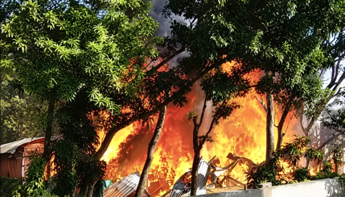 Bangunan Tempat Tinggal Pekerja dan Gudang Kayu di Depok Ludes Terbakar, Diduga Akibat Korsleting Listrik