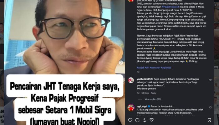Pajak Penarikan JHT BPJS Ketenagakerjaan Kembali Jadi Sorotan, Warga Keluhkan Pajak Progresif hingga Setara Harga Mobil