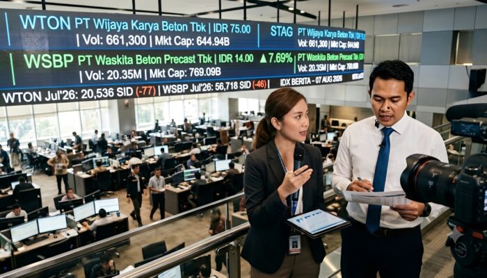 Jumlah Investor WTON dan WSBP Turun Tipis per Juli 2026, Saham Kompak Bergerak Positif