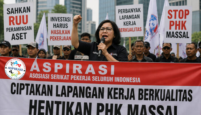 HUT ke-81 RI, ASPIRASI Desak Pemerintah Ciptakan Lapangan Kerja dan Hentikan PHK Massal