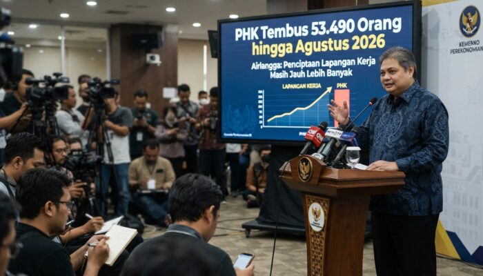 PHK Tembus 53.490 Orang hingga Agustus 2026, Airlangga Sebut Penciptaan Lapangan Kerja Masih Lebih Banyak
