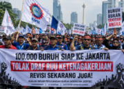 100 Ribu Buruh Siap Kepung Jakarta, Desak Revisi Draf RUU Ketenagakerjaan