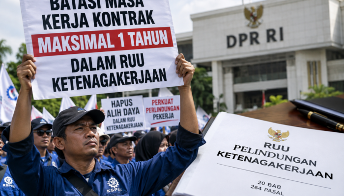 Buruh Dorong Masa Kerja Kontrak Maksimal Satu Tahun dalam RUU Pelindungan Ketenagakerjaan
