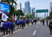 Demo Buruh Hanya 1 Jam, Massa Tinggalkan Jalan Sudirman-Thamrin Jakarta Pusat