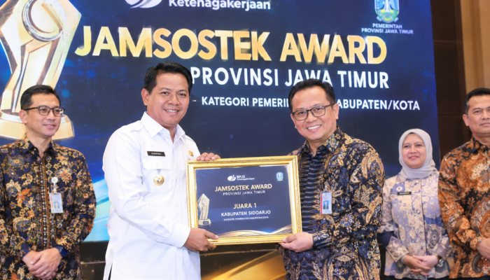 Sidoarjo Raih Jamsostek Award, Siapkan Program Satu ASN Lindungi Satu Pekerja Rentan