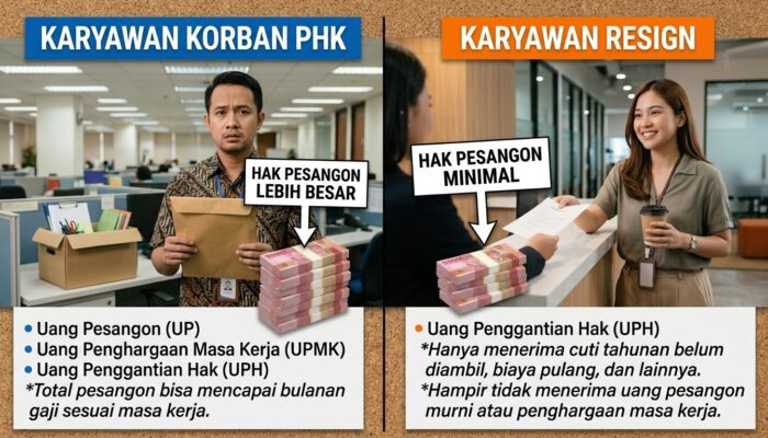 Beda Hak Pekerja Kena PHK dan Resign, Ini Ketentuannya