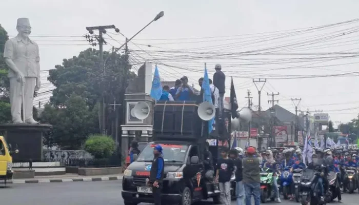 Ribuan Buruh di Jabar Bergerak, Kawal Pembahasan RUU Ketenagakerjaan