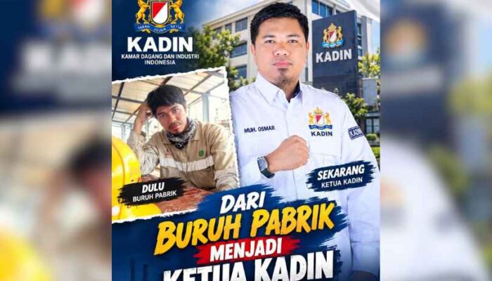 Dari Buruh Pabrik ke Kursi Ketua Kadin Konawe Utara, Kisah Muh. Osmar Bangun Dunia Usaha