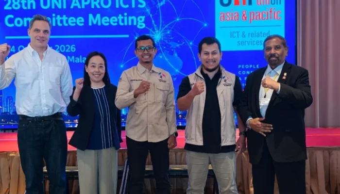 Serikat Pekerja XLSMART Wakili Pekerja Telekomunikasi Indonesia di Forum Internasional UNI Apro ICTS Malaysia