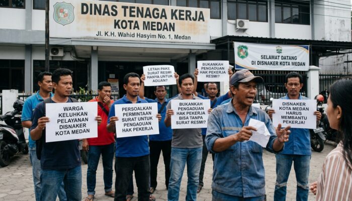 Warga Keluhkan Pelayanan Disnaker Kota Medan, Persoalkan Permintaan Surat untuk Pengaduan Hak Pekerja