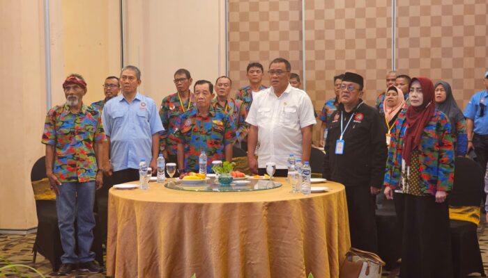 Buka Rakornas FSPTI–KSPSI, Mohammad Jumhur Hidayat Serukan Buruh Tetap Solid Kawal Implementasi UU Pelindungan Ketenagakerjaan